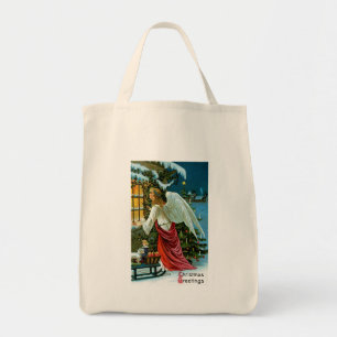 Angel Looking in the Window Tote Bag