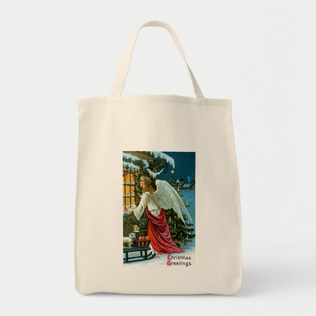 Angel Looking in the Window Tote Bag (Front)