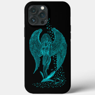 Angel lost in Love , black and green Design iPhone 13 Pro Max Case