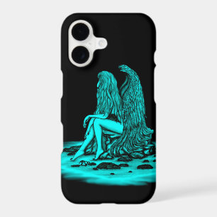 Angel , lost in thought , black and green Design