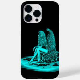 Angel , lost in thought , black and green Design Case-Mate iPhone 14 Pro Max Case