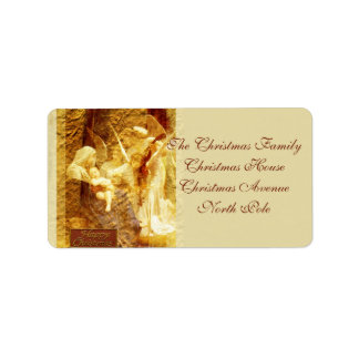 Angel Love Christmas Label