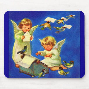 angel mail office mouse mat