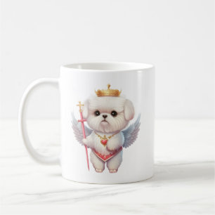 Angel Maltese Puppy, Maltes dog lovers and owners Coffee Mug