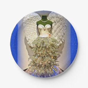 Angel Mannequin Dress Form Christmas Tree Paper Plate