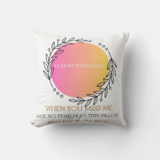 Angel Memorial Pillow with Family Photo