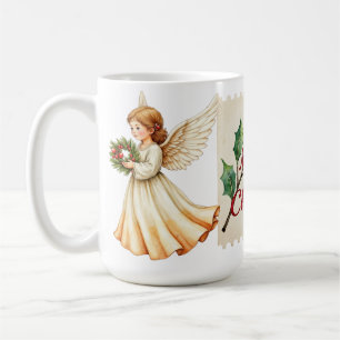 Angel Merry Christmas Snowman Coffee Mug