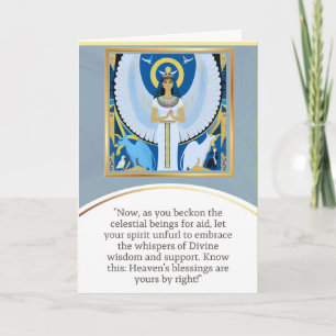 angel message egypt happy birthday card