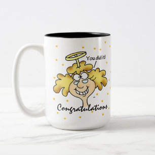 Angel Midge's Congratulations Success Diet Win Two-Tone Coffee Mug