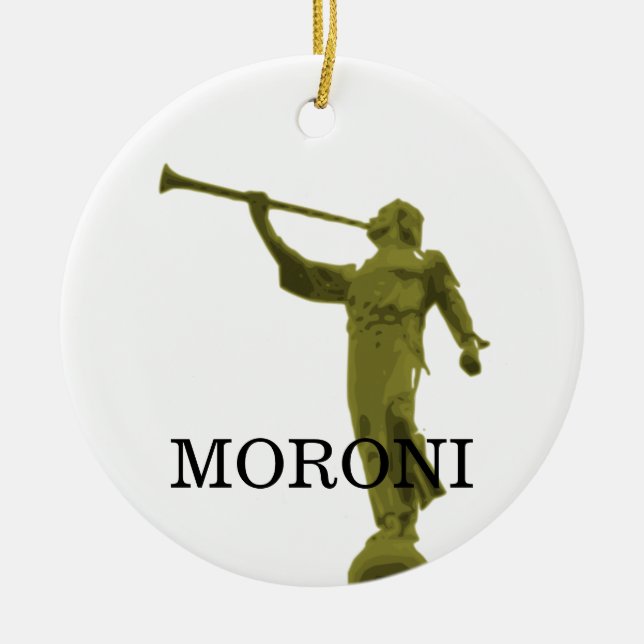 ANGEL MORONI CERAMIC TREE DECORATION (Front)