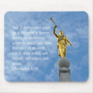 Angel Moroni on Salt Lake Temple Mouse Mat