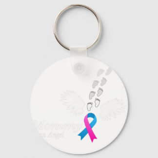 Angel Mummy . Miscarriage Awareness Infant Loss Te Key Ring