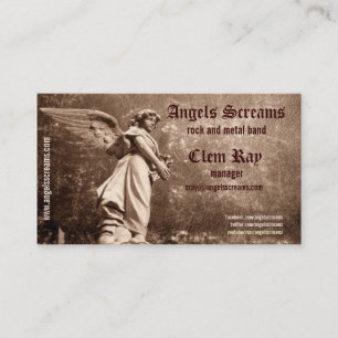 angel music band business card