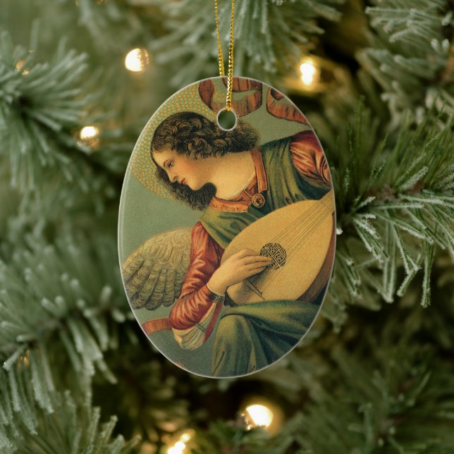 Angel Musician, Melozzo da Forli, Renaissance Art Ceramic Tree Decoration (Tree)