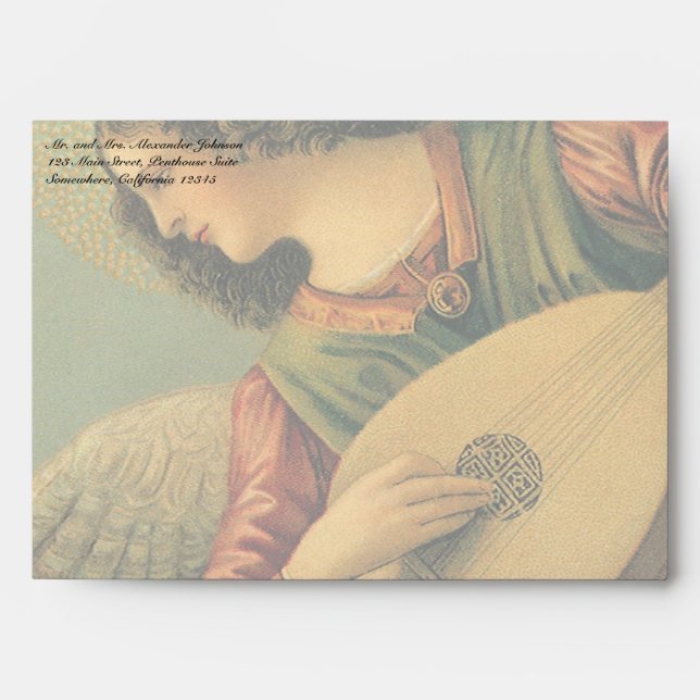 Angel Musician, Melozzo da Forli, Renaissance Art Envelopes (Front)