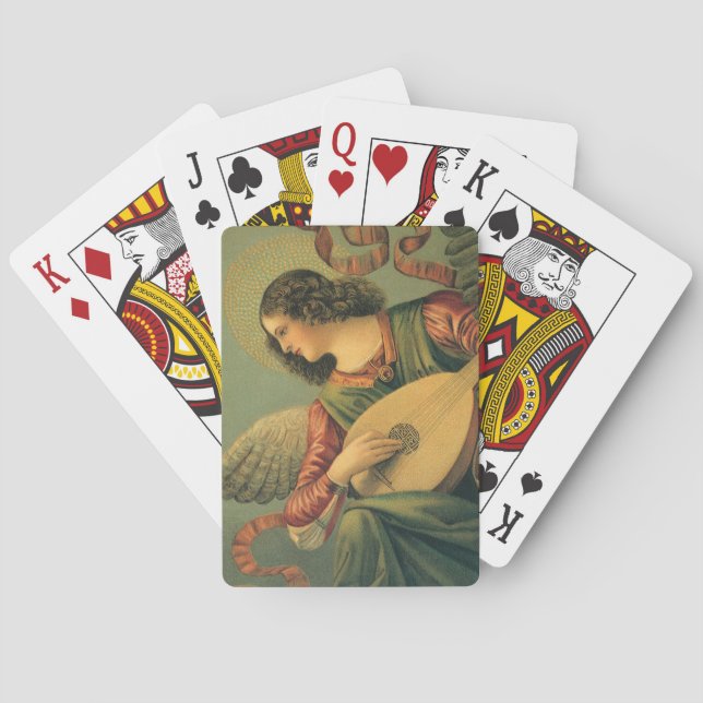 Angel Musician, Melozzo da Forli, Renaissance Art Playing Cards (Back)