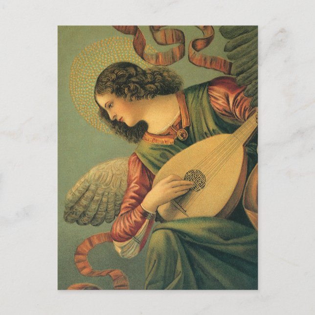Angel Musician, Melozzo da Forli, Renaissance Art Postcard (Front)