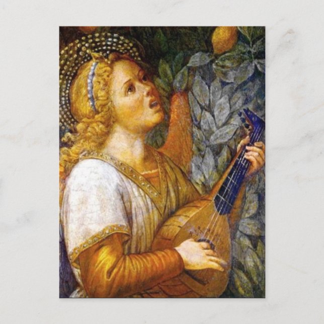 ANGEL MUSICIAN Music making Christmas Angels Postcard (Front)
