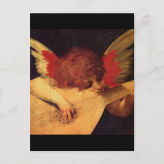 Angel Musician, Rosso Fiorentino Christian Postcard