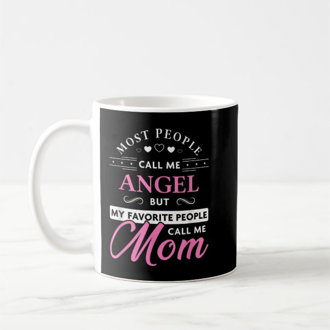 Angel Name Gift Personalized Mom  Coffee Mug (Left)