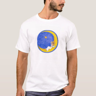 Angel Napping on the Moon T-Shirt