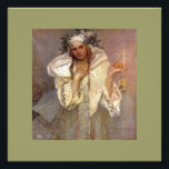 Angel Noel en Amerique Photo Print<br><div class="desc">An Alfons Mucha painting of young woman dressed in winter costume.</div>