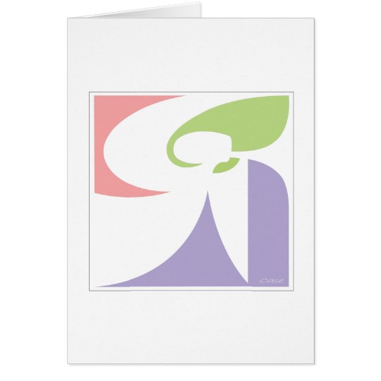 Angel note card