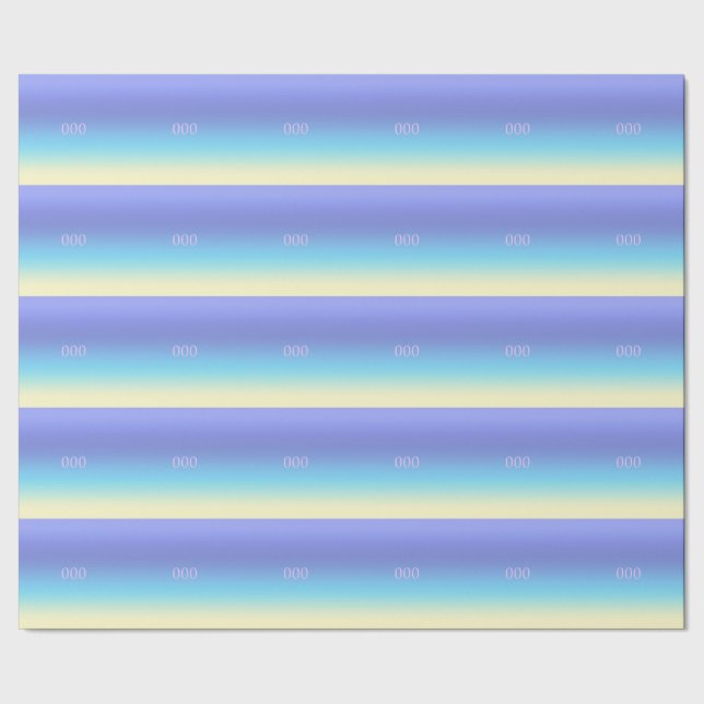 Angel Number 000 - New Opportunities Gradient   Wrapping Paper (Seam)