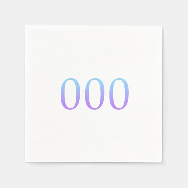Angel Number 000 - Oneness  Napkin (Front)