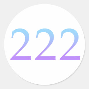 Angel Number 222 - Alignment Classic Round Sticker