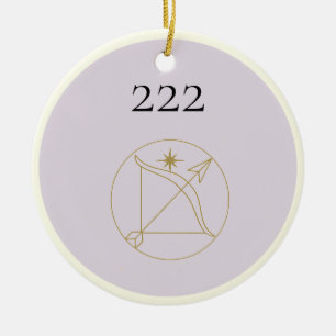 Angel Number 222 Ceramic Ornament