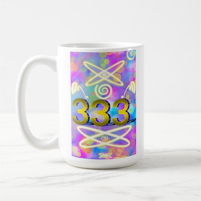 Angel number 333 coffee mug (Left)