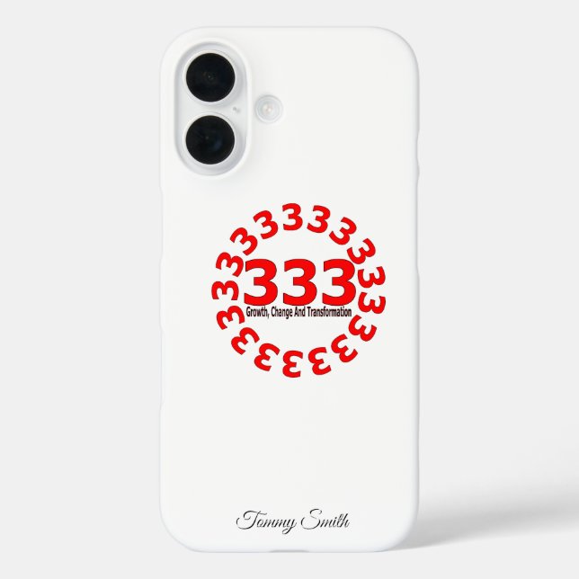 Angel Number 333 – Growth, Change & Transformation Case-Mate iPhone Case (Back)