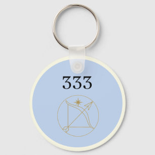 Angel Number 333 Keychain