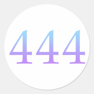Angel Number 444  - Protection Classic Round Sticker