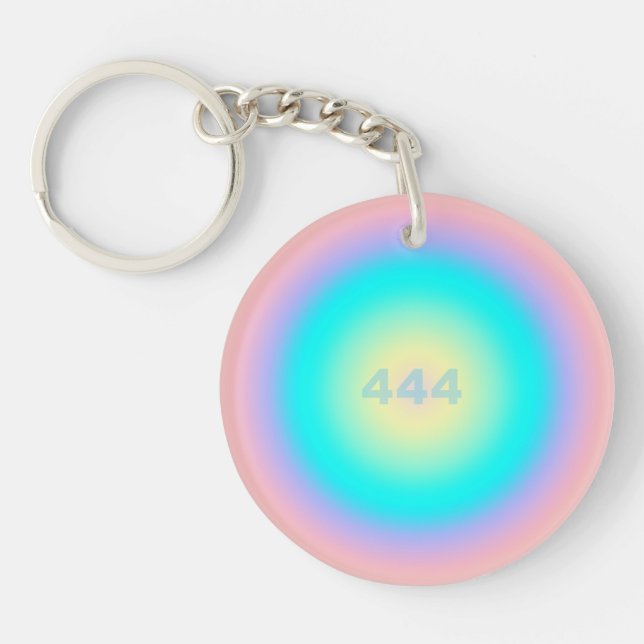 Angel Number 444 - Protection  Key Ring (Front)