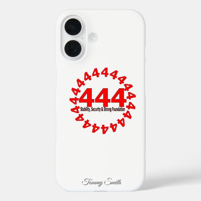 Angel Number 444 - Stability, Security & Strength Case-Mate iPhone Case (Back)