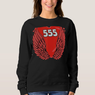Angel Number 555 Sacred Geometry Spiritual Awakeni Sweatshirt
