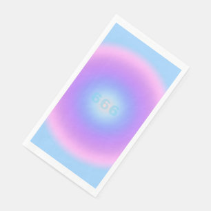 Angel Number 666 Reflect - Angel Numbers Gradient Napkin