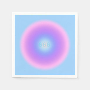 Angel Number 666 Reflect - Angel Numbers Gradient  Napkin