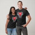 Angel Number 777 With Heart And Wings Of Angel T-Shirt | Zazzle