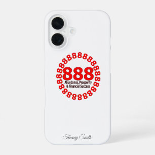 Angel Number 888 Abundance & Prosperity iPhone 16 Case