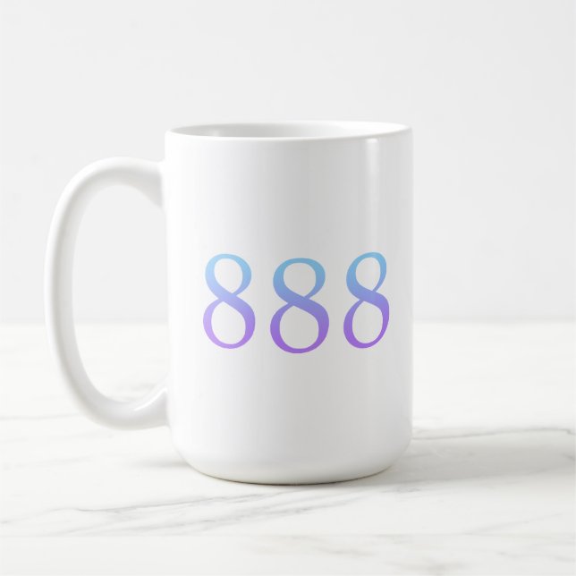 Angel Number 888 - Balance  Coffee Mug (Left)