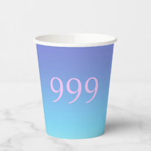 Angel Number 999 Paper Cups