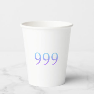 Angel Number 999  Paper Cups