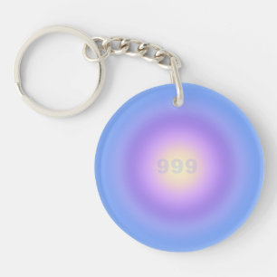 Angel Number 999 Release - Angel Numbers Gradient  Key Ring