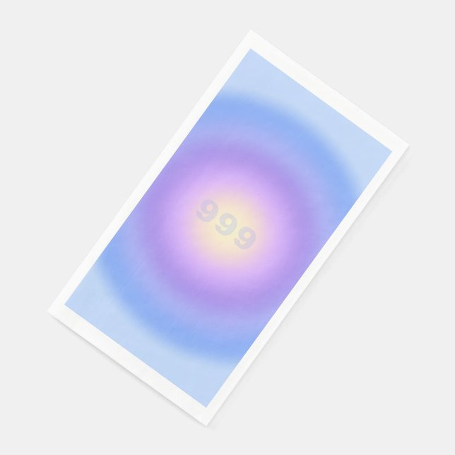 Angel Number 999 Release - Angel Numbers Gradient  Napkin (Corner)