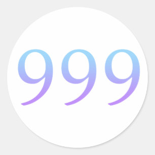 Angel Number 999 - Release Classic Round Sticker