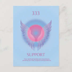 Angel Number Aura 333 Support Postcard