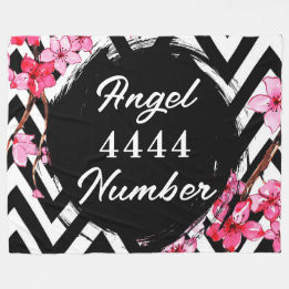 Angel Numberr "4444" Fleece Blanket